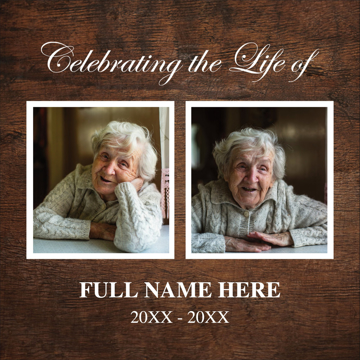 Picture of Celebrating the life of - 12x12